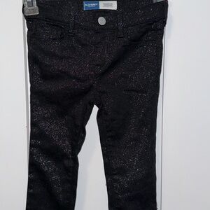 Old Navy Kids Glitter Black Jeans
